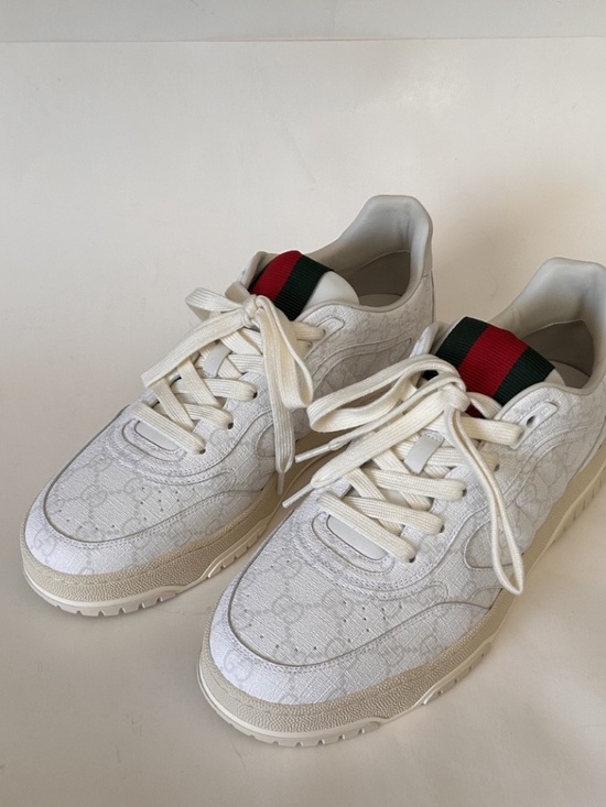 GUCCI Men\'s Re-Web White/Beige GG Canvas Sneaker Size 10.5 (US) NIB 816665 main image 13